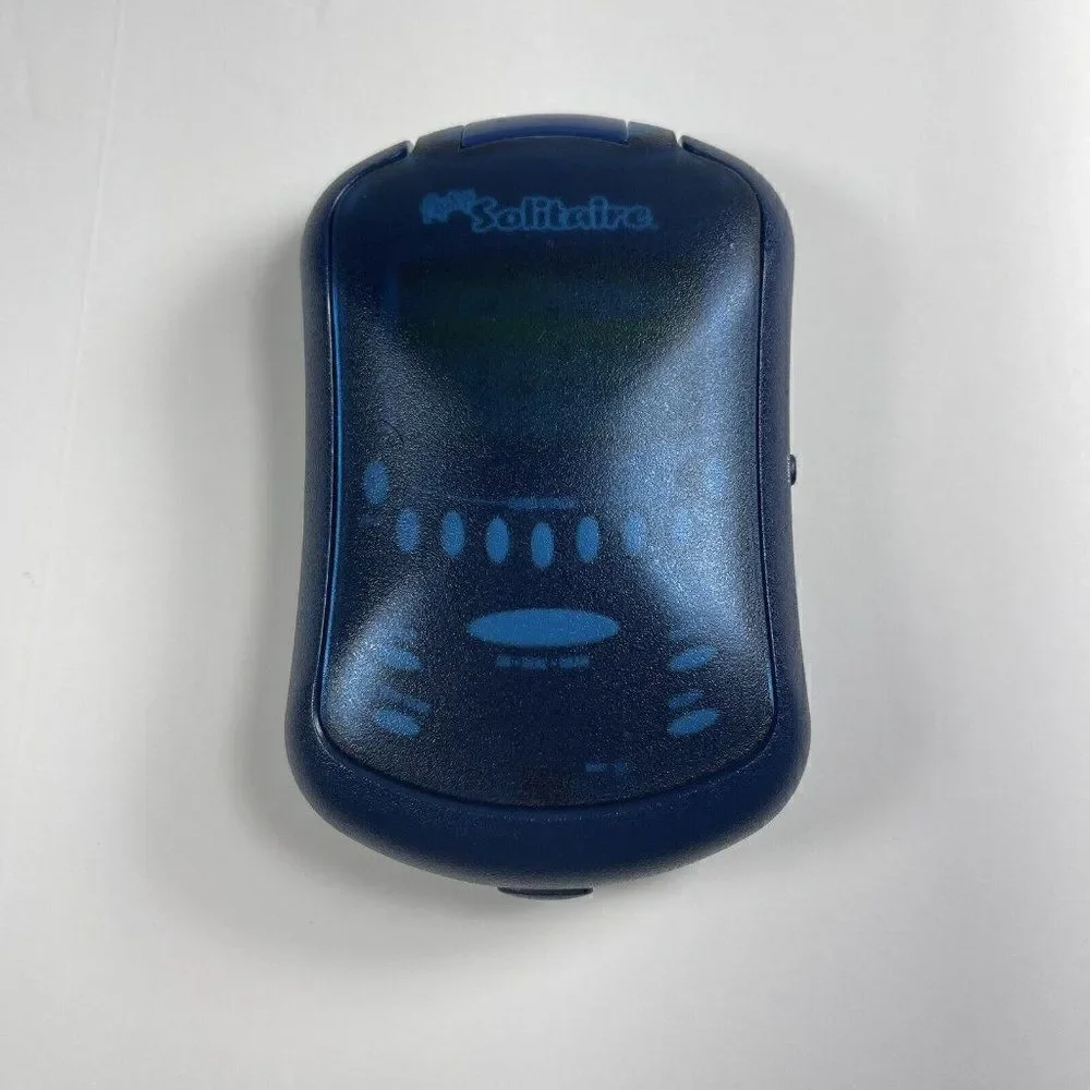 Radica - Flip Top Lighted Solitaire (2003) Blue - Handheld Electronic Game